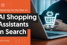 A graphic that says "AI Shopping Assistants in Search."