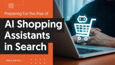 A graphic that says "AI Shopping Assistants in Search."