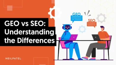 A graphic that says "GEO vs SEO: Understanding The Differences."