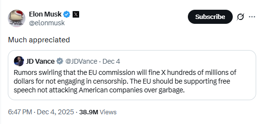 Elon’s Crying Censorship Over An EU Fine That Has Nothing To Do With Censorship